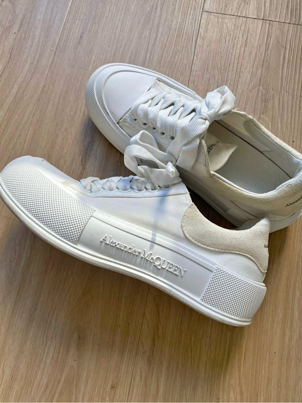 Alexander McQueen Off-White Platform Sneakers size 37